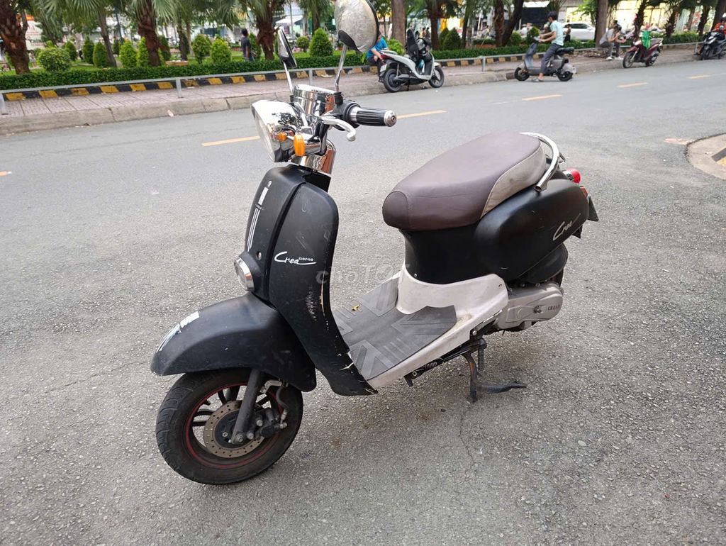Скутер Crea 50cc 2024, черный светодиод