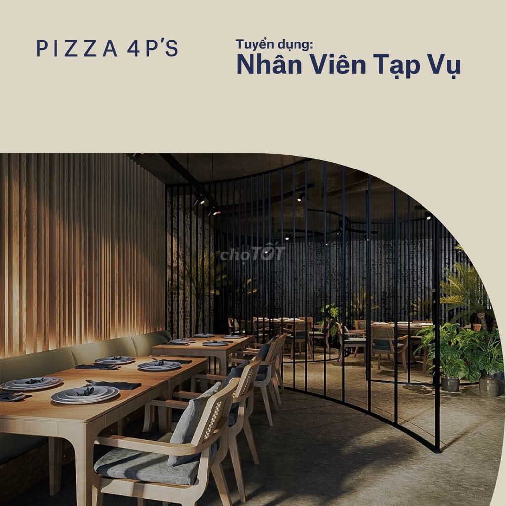 [HCM] Nhân Viên Tạp Vụ. Việc làm tại Quận 1 Tp Hồ Chí Minh được đăng bởi Pizza 4P's hình 3
