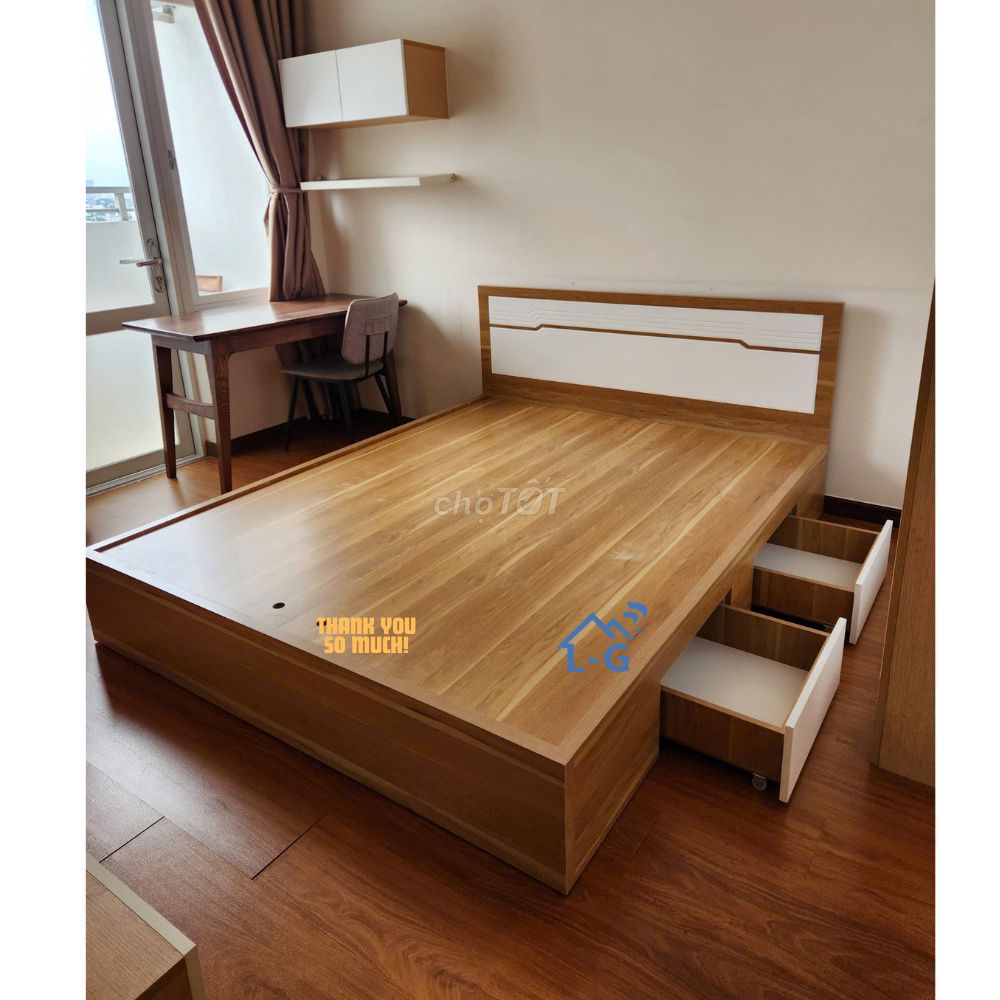Giường ngủ Gỗ MDF Giao nhanh – lắp đặt *giường mdf. Mua bán Giường, chăn ga gối nệm tại Quận 7 Tp Hồ Chí Minh được đăng bởi GIƯỜNG SẮT SƠN LÂM hình 1