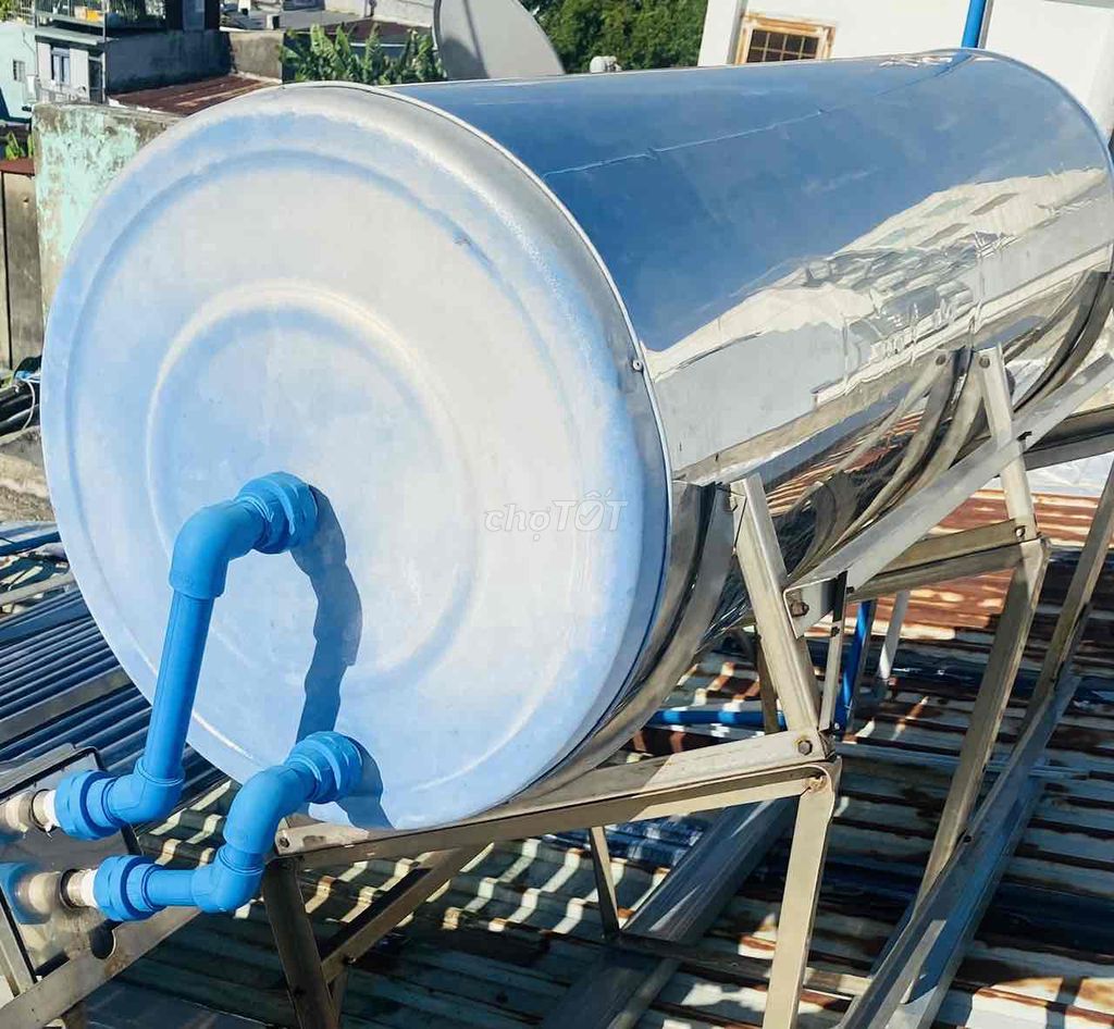 Máy nước nóng năng lượng mặt trời 520L Inox cũ. Mua bán Nội thất, đồ gia dụng khác tại Quận Bình Thạnh Tp Hồ Chí Minh được đăng bởi Nguyen Q hình 1
