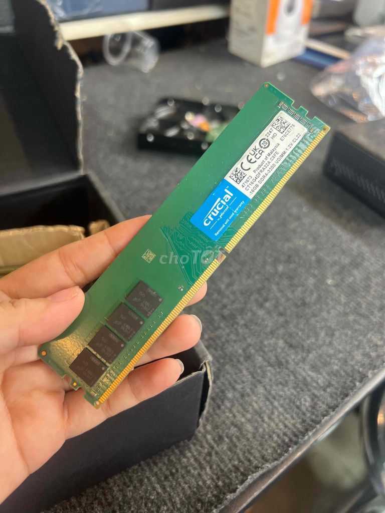 RAM Crucial DDR4 16GB 3200MHz. Mua bán Linh kiện (RAM, Card...) tại Quận Phú Nhuận Tp Hồ Chí Minh được đăng bởi tiến tài 770 nguyễn kiệm p4 quận phú nhuận hình 1