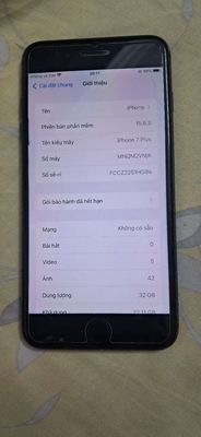 iPhone 7 Plus 32GB Đen, Bản Quốc Tế