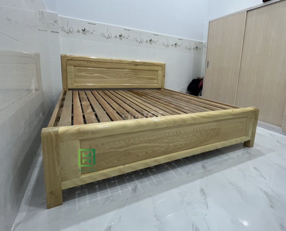 GIƯỜNG GỖ SỒI GIÁ RẺ TẠI XƯỞNG GIAO NHANH FREESHIP. Mua bán Giường, chăn ga gối nệm tại Huyện Bắc Tân Uyên Bình Dương được đăng bởi LÊ VĂN HÙNG hình 1