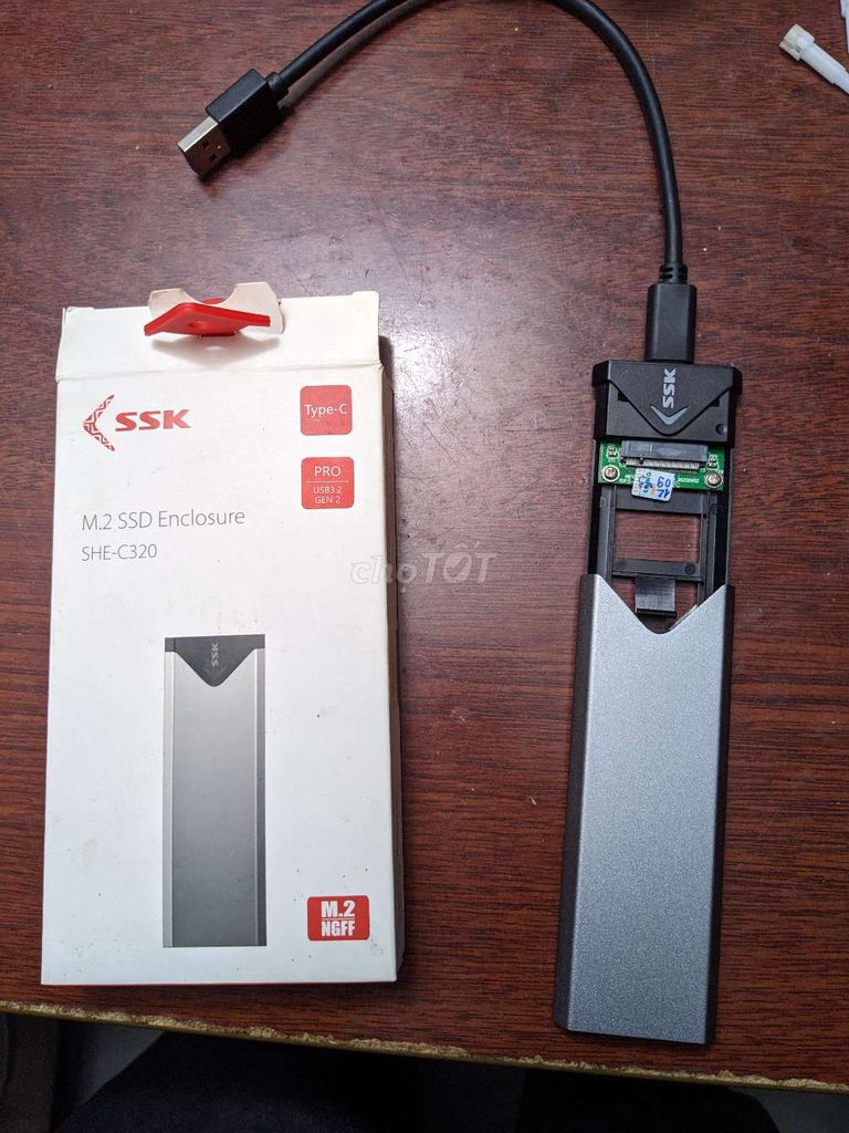 Box SSD M.2 Enclosure SHE-C320 SSK