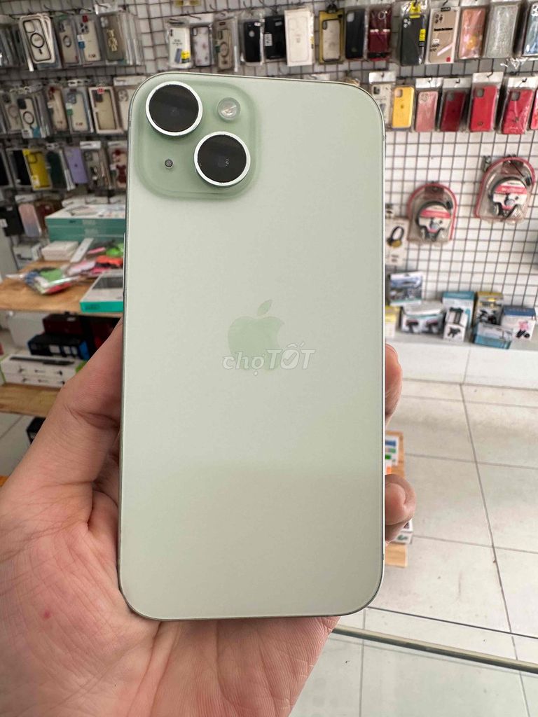 Apple iPhone 15 128GB Xanh lá Mỹ. Mua bán Điện thoại tại Quận Thanh Khê Đà Nẵng được đăng bởi truong dinh anh khoa hình 1
