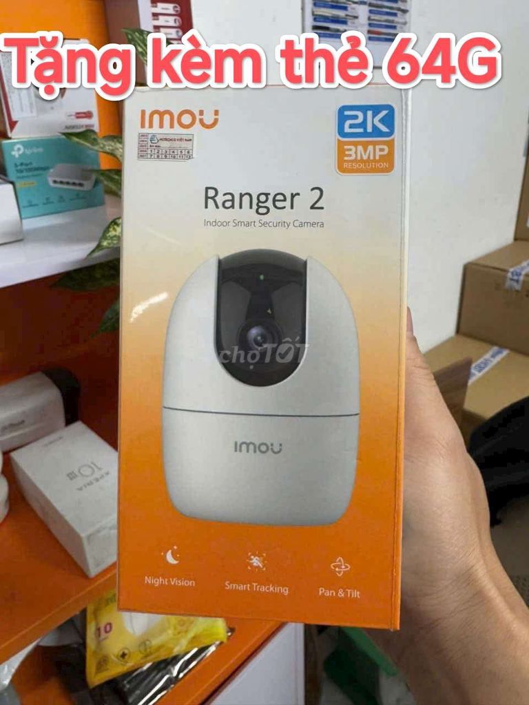 Camera Imou chính hãng siêu nét + thẻ 64G. Mua bán Máy ảnh, Máy quay tại Thành phố Tân An Long An được đăng bởi Nguyễn Hoàng Khánh  hình 1