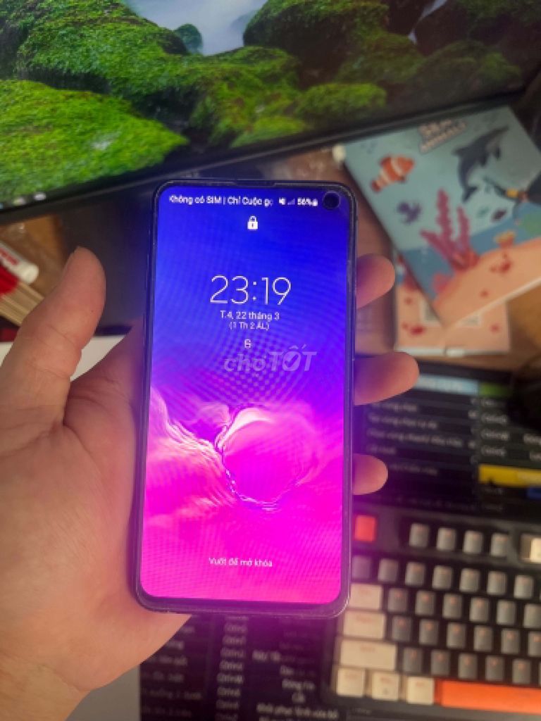 Samsung Galaxy S10e Xanh ngọc. Mua bán Điện thoại tại Quận Hoàng Mai Hà Nội được đăng bởi Kiến Phong hình 1