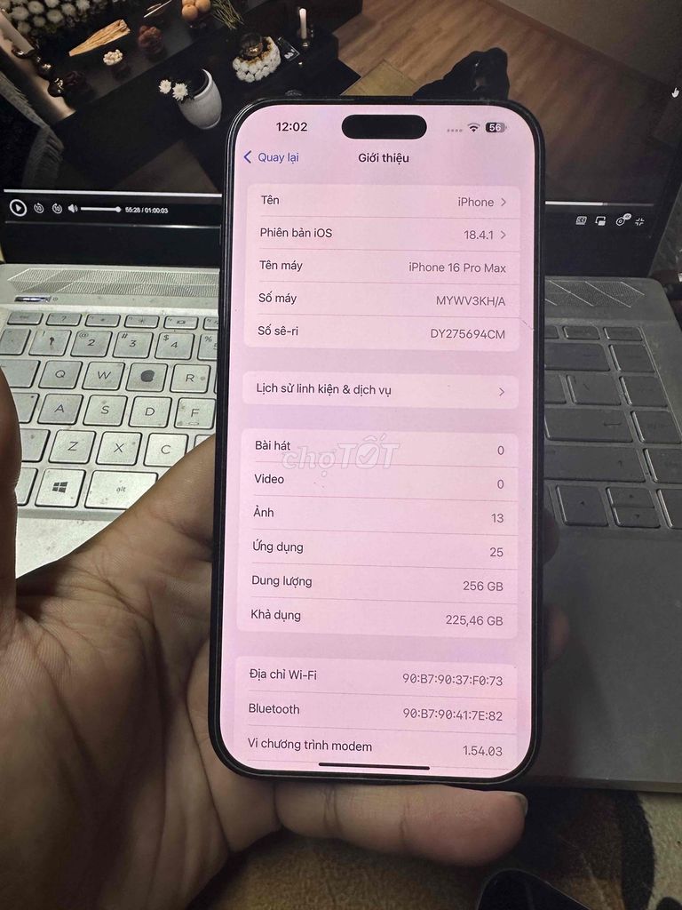 Apple iPhone 16 Pro Max 256GB Xám. Mua bán Điện thoại tại Thành phố Bạc Liêu Bạc Liêu được đăng bởi Pham Gia hình 1