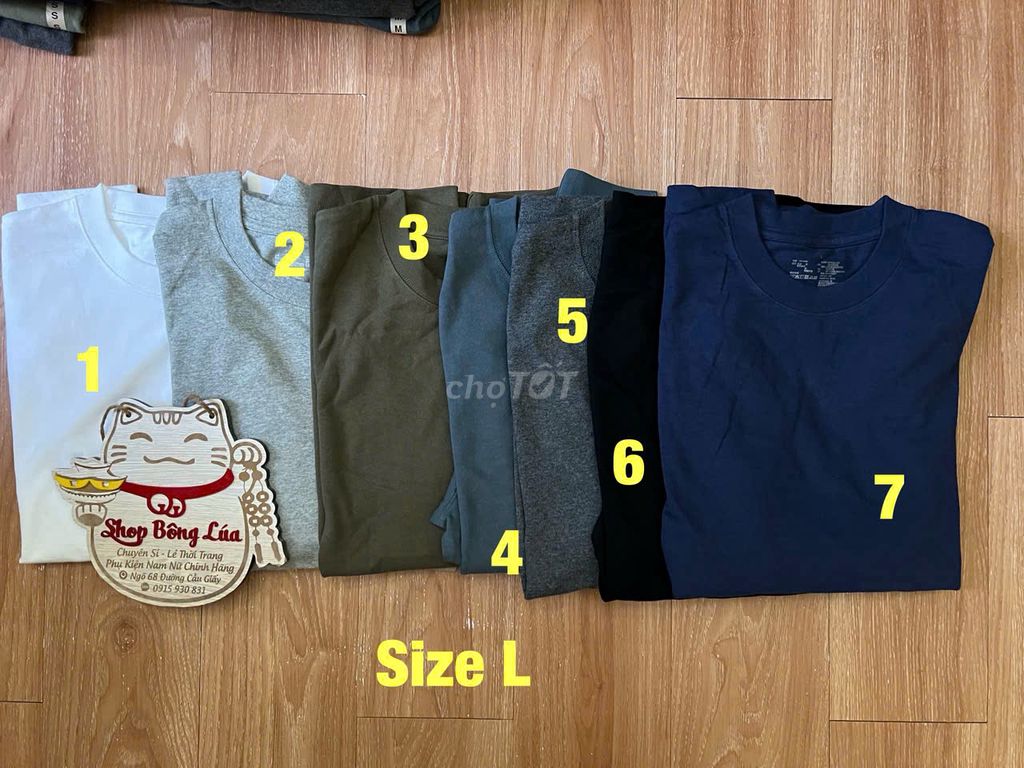 Áo thun Muji hàng chính hãng!. Mua bán Quần áo tại Quận Cầu Giấy Hà Nội được đăng bởi Shop Bông Lúa hình 1