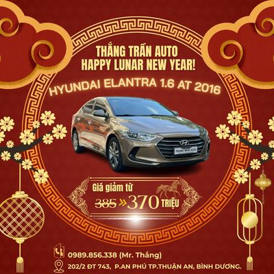 Hyundai Elantra 2016 1.6 AT siêu chất bao test xe