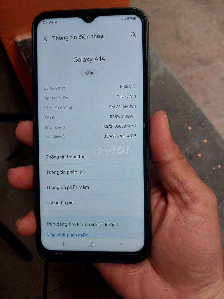 Bán hay giao lưu Samsung A14 máy ssvn 2sim