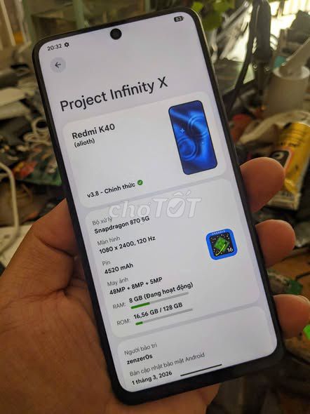 Xiaomi Redmi K40 5G 128GB Đen. Mua bán Điện thoại tại Quận 1 Tp Hồ Chí Minh được đăng bởi Hội Đồ Điện Tử hình 1