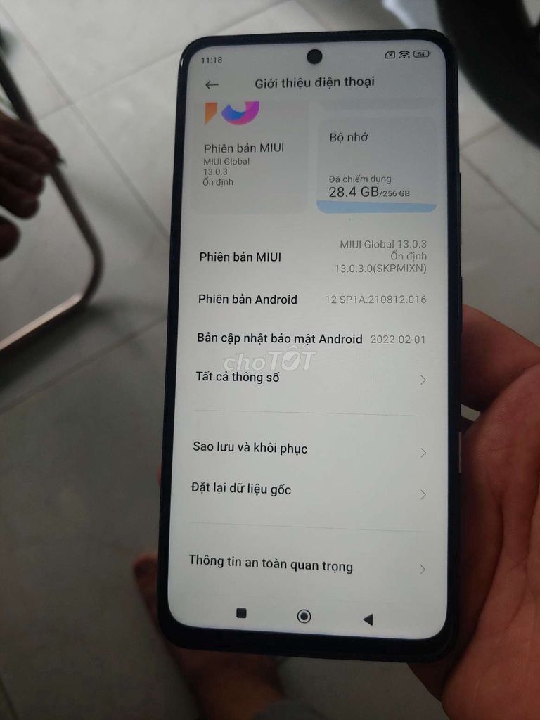 Redmi Note 10 Pro 5G (X3 GT) 8/256 giao lưu gl