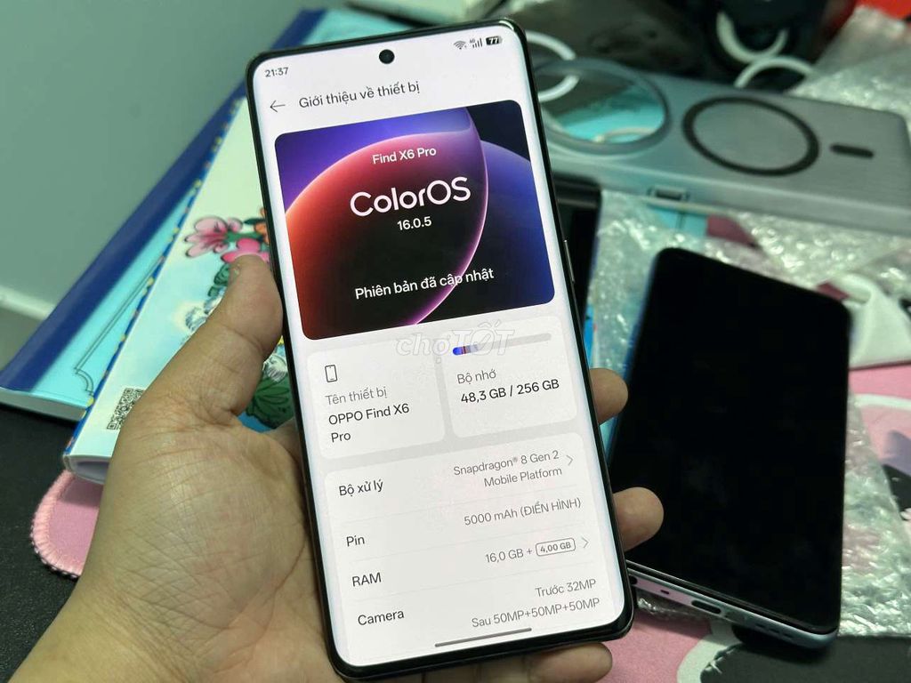 OPPO Find X6 Pro 256GB Đen Đã sử dụng. Mua bán Điện thoại tại Thành phố Vĩnh Long Vĩnh Long được đăng bởi Ngọc Đình mua bán trao đổi hình 1