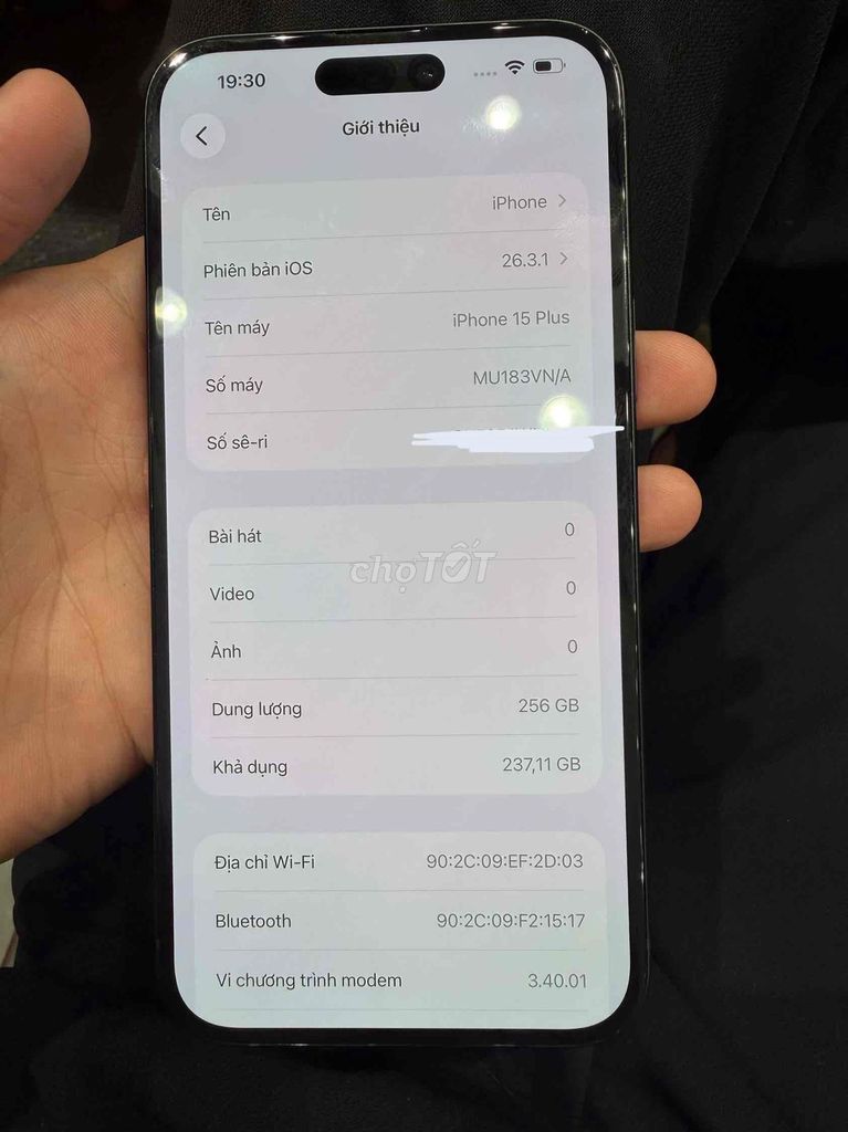 Apple iPhone 15 Plus 256GB Đen. Mua bán Điện thoại tại Quận 7 Tp Hồ Chí Minh được đăng bởi nguyễn thành hình 1