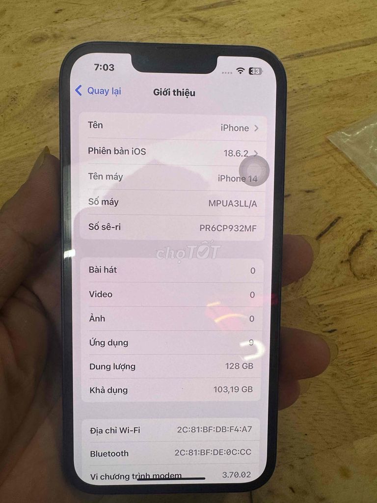 iPhone 14 128GB Đen lock. Mua bán Điện thoại tại Thành phố Thủ Dầu Một Bình Dương được đăng bởi Tuấn hình 1