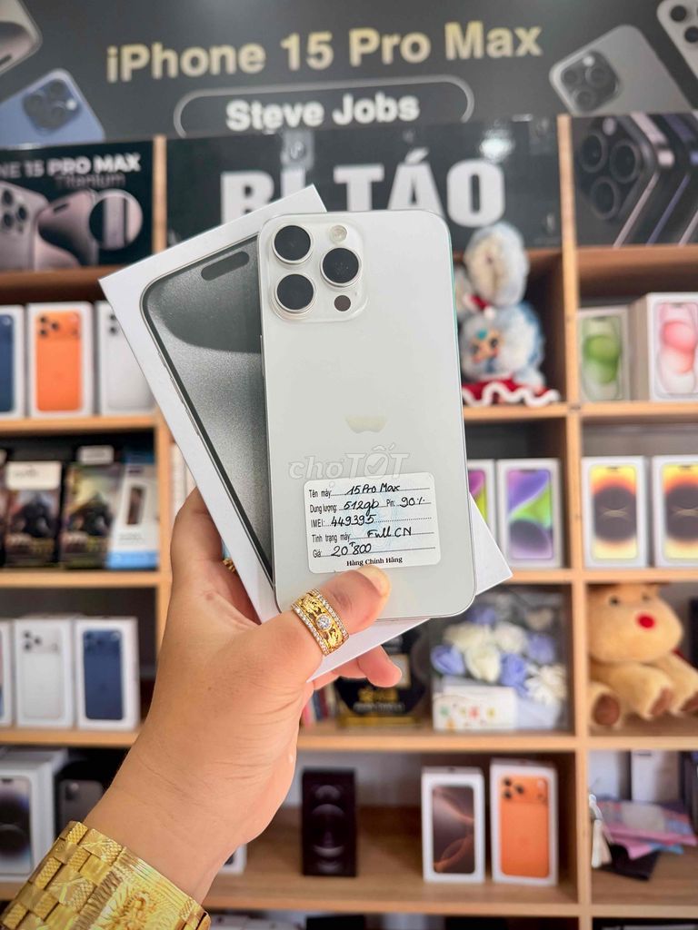 iPhone 15 Pro Max 512GB Trắng P90. Mua bán Điện thoại tại Thành phố Long Xuyên An Giang được đăng bởi Bi Táo Store hình 1