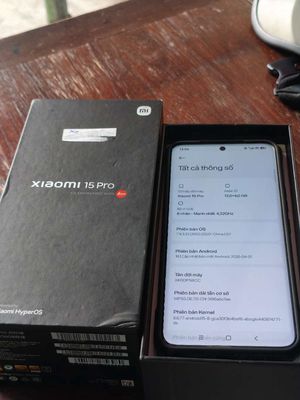 xiaomi 15pro pi 98%, fullbox rom quốc tế