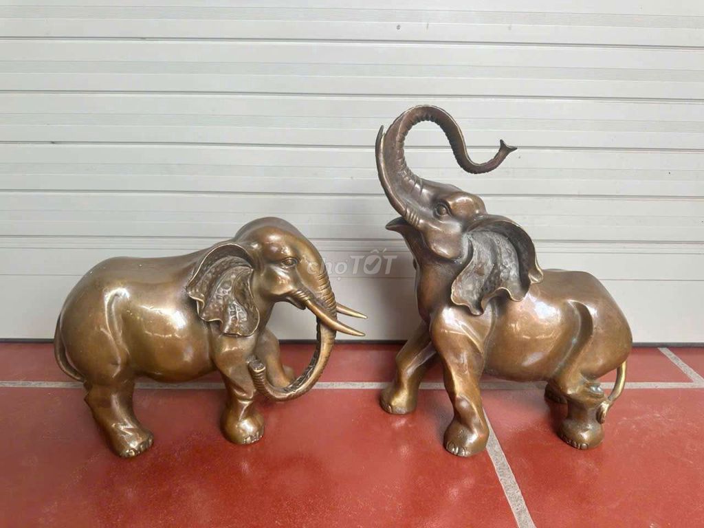 Tượng trang trí Đồng Hình voi 20cm. Mua bán Đồ sưu tầm, đồ cổ tại Huyện Khoái Châu Hưng Yên được đăng bởi Đỗ Văn Tuân hình 1