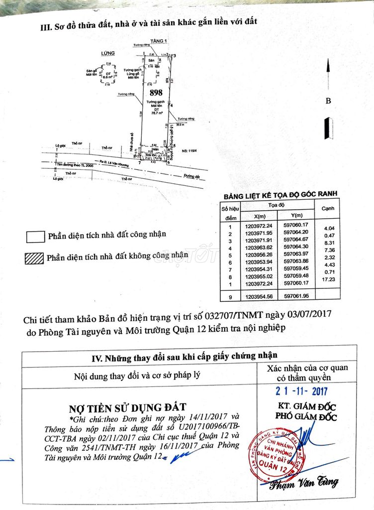 Nhà C4 4,5x18= 80m2, SHRCN 74,1m2, vị trí rất đẹp 1/ HT13hẻm 4m  Q12