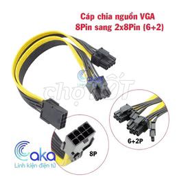 Cáp Chia Nguồn Card VGA 8 Pin ra 2 đầu 8 Pin (6+2)