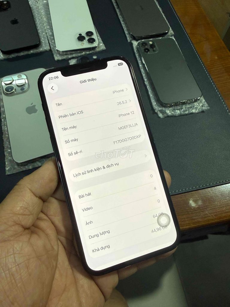 Apple iPhone 12 64GB Xanh đen Quốc tế Mỹ 99% mới. Mua bán Điện thoại tại Thành phố Biên Hòa Đồng Nai được đăng bởi thanh hình 1
