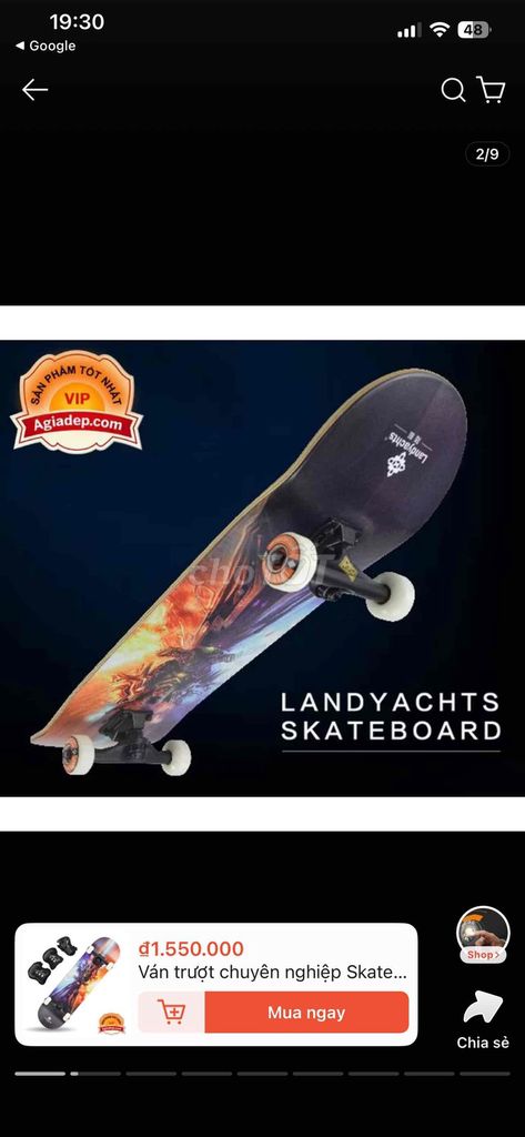 Ván trượt Landyachts. Mua bán Đồ thể thao, Dã ngoại tại Quận 3 Tp Hồ Chí Minh được đăng bởi Thao Tran hình 1