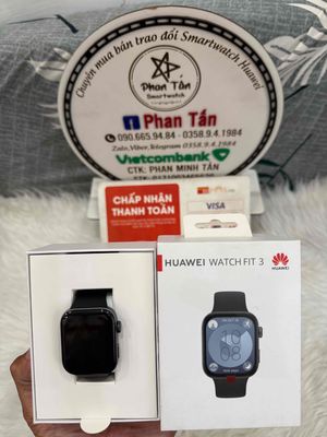 Huawei Watch Fit 3 black silicon 99% bh 28/8/2025. Mua bán Thiết bị đeo thông minh tại Quận Tân Phú Tp Hồ Chí Minh được đăng bởi Phan Tấn SmartWatch