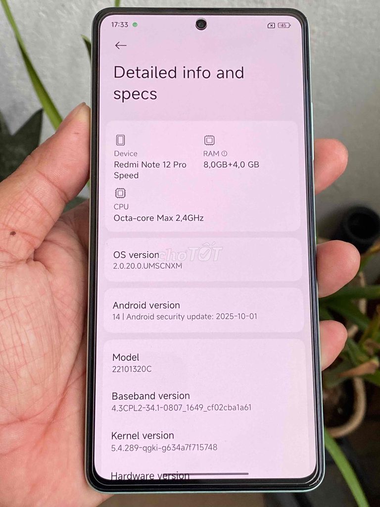 xiaomi note 12 pro speed 5G 256Gb, amoled, 120hz. Mua bán Điện thoại tại Quận Hải Châu Đà Nẵng được đăng bởi Linh  hình 1