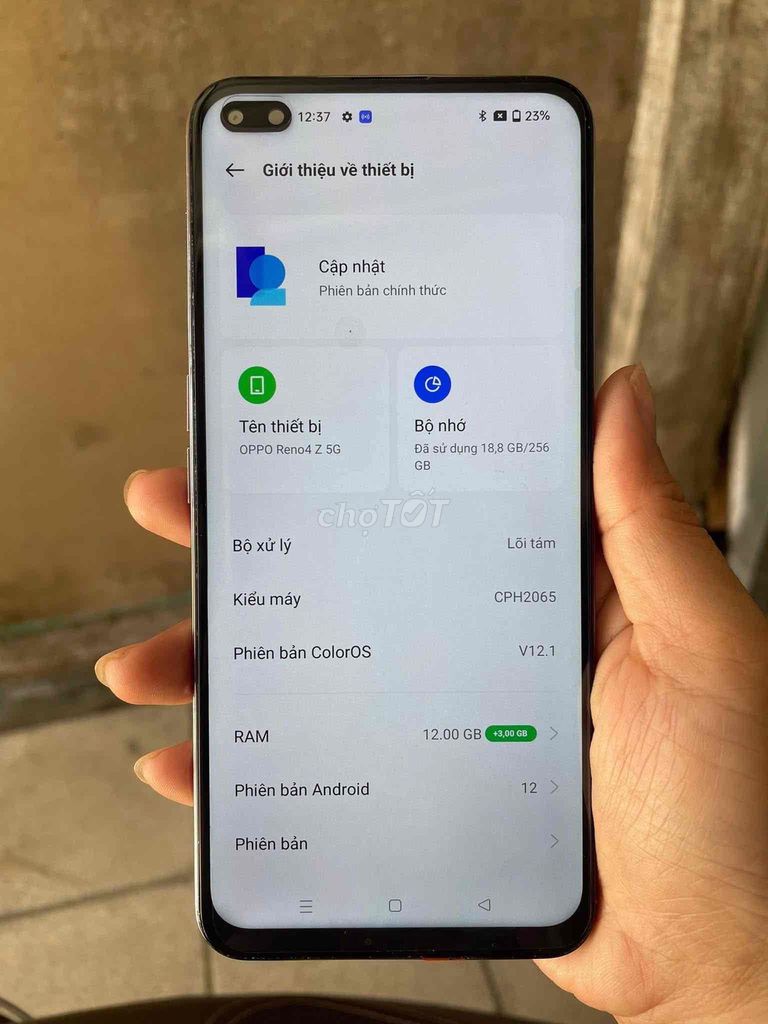 ĐƯỢC TẶNG PASS LẠI RENO 4Z 12/256 5G. Mua bán Điện thoại tại Huyện Củ Chi Tp Hồ Chí Minh được đăng bởi KIỀU VAY TIỀN HD hình 1