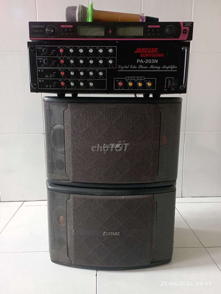 Dàn karaoke Jarguar Suhyoung PA-203N Đen. Mua bán Tivi, Âm thanh tại Quận 8 Tp Hồ Chí Minh được đăng bởi Nguyễn Trí  hình 1