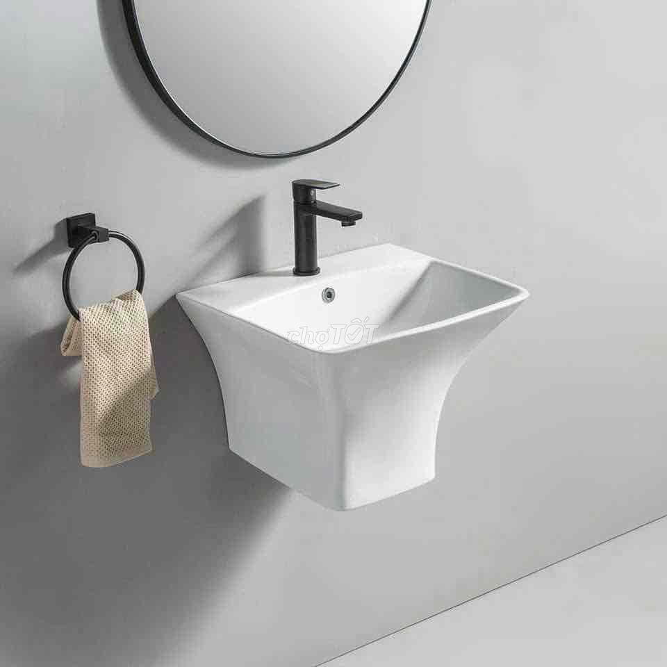 Chậu rửa mặt treo tường sứ trắng 1 khối. Mua bán Thiết bị vệ sinh, nhà tắm tại Quận Gò Vấp Tp Hồ Chí Minh được đăng bởi Ngân Nguyễn hình 1