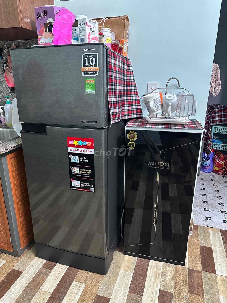 Combo tủ lạnh Sharp 180 lít và máy lọc nước Mutosi. Mua bán Tủ lạnh tại Huyện Cần Đước Long An được đăng bởi Mỹ Ngọc hình 1