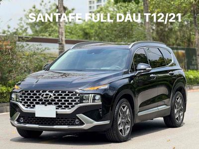 Hyundai Santa Fe Full Dầu 2021 Đen 7 chỗ Tự động