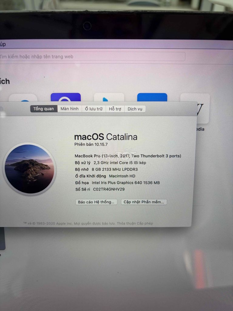 Apple MacBook Pro i5 8GB/256GB Bạc. Mua bán Laptop tại Huyện Thanh Trì Hà Nội được đăng bởi Đoàn Xuân Tùng hình 1