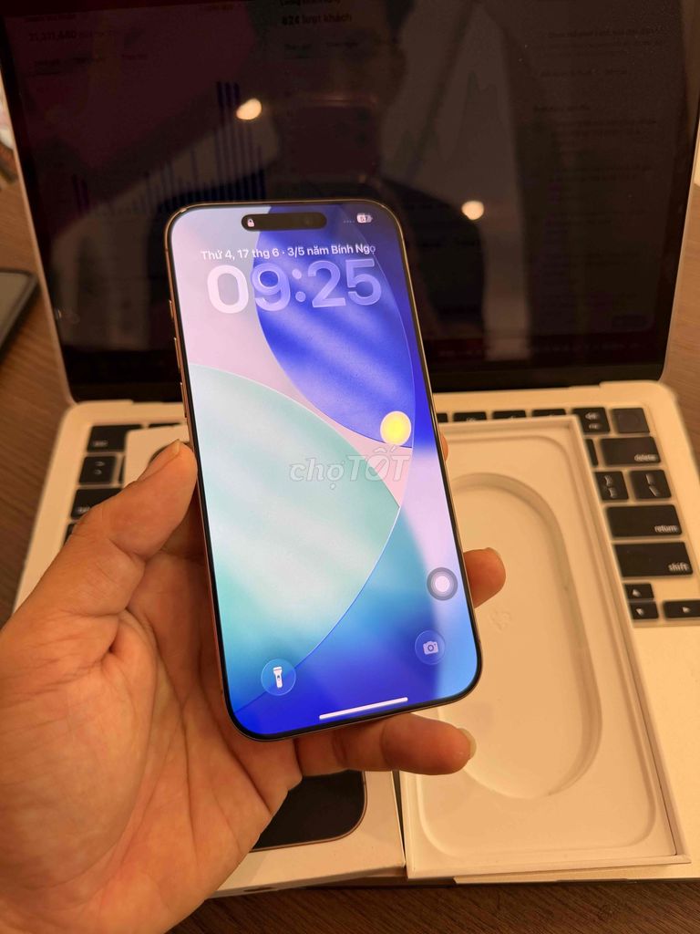 iPhone 16Pro Max Vàng  pin 92%. Mua bán Điện thoại tại Quận Gò Vấp Tp Hồ Chí Minh được đăng bởi Thanh Nam Nguyễn hình 1