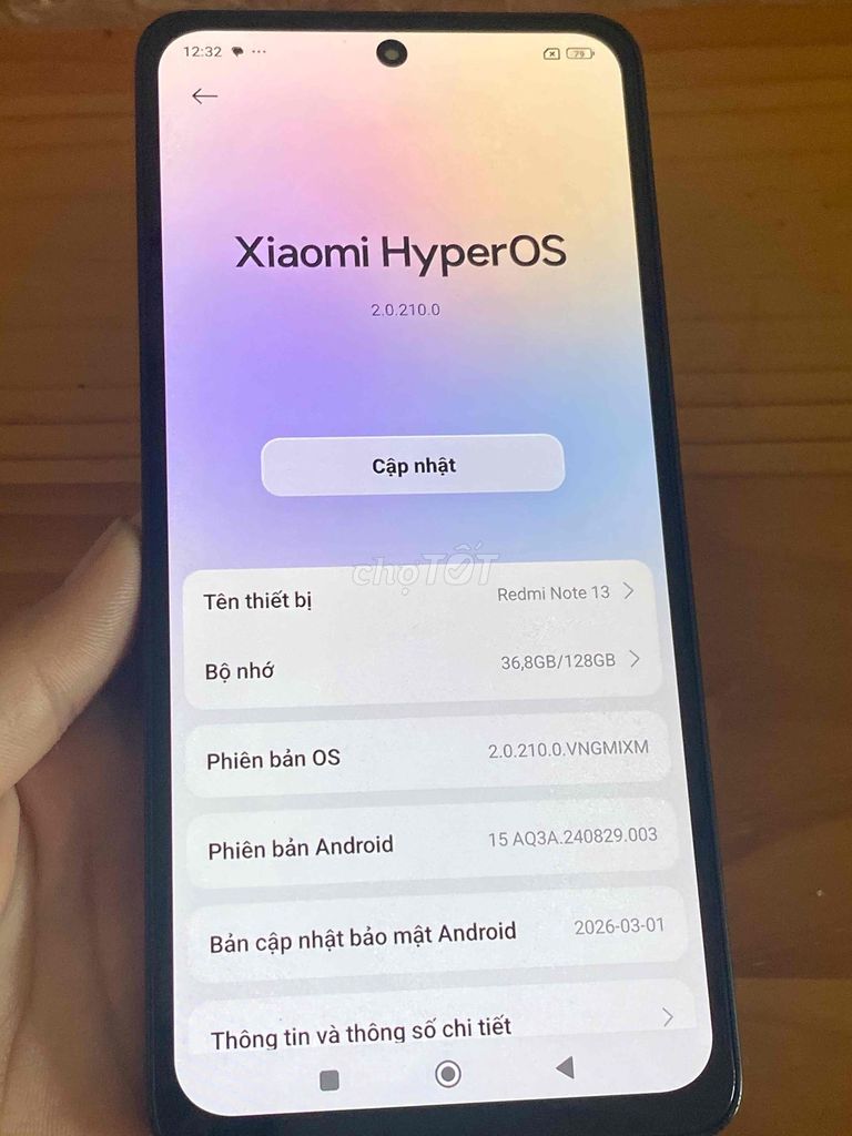 Xiaomi Redmi Note 13 128GB bản 2 sim. Mua bán Điện thoại tại Huyện Củ Chi Tp Hồ Chí Minh được đăng bởi Linh hình 1