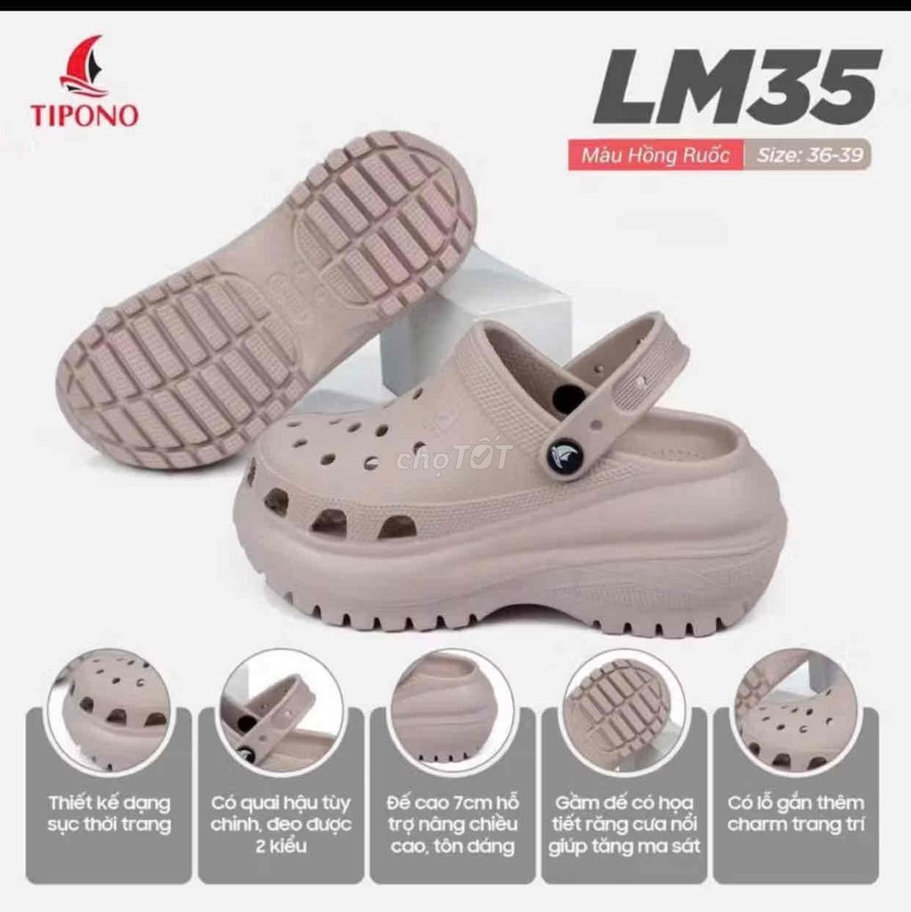 Dép sục TIPONO Nữ Hồng ruốc size 36. Mua bán Giày dép tại Thành phố Buôn Ma Thuột Đắk Lắk được đăng bởi Anh Thư hình 1