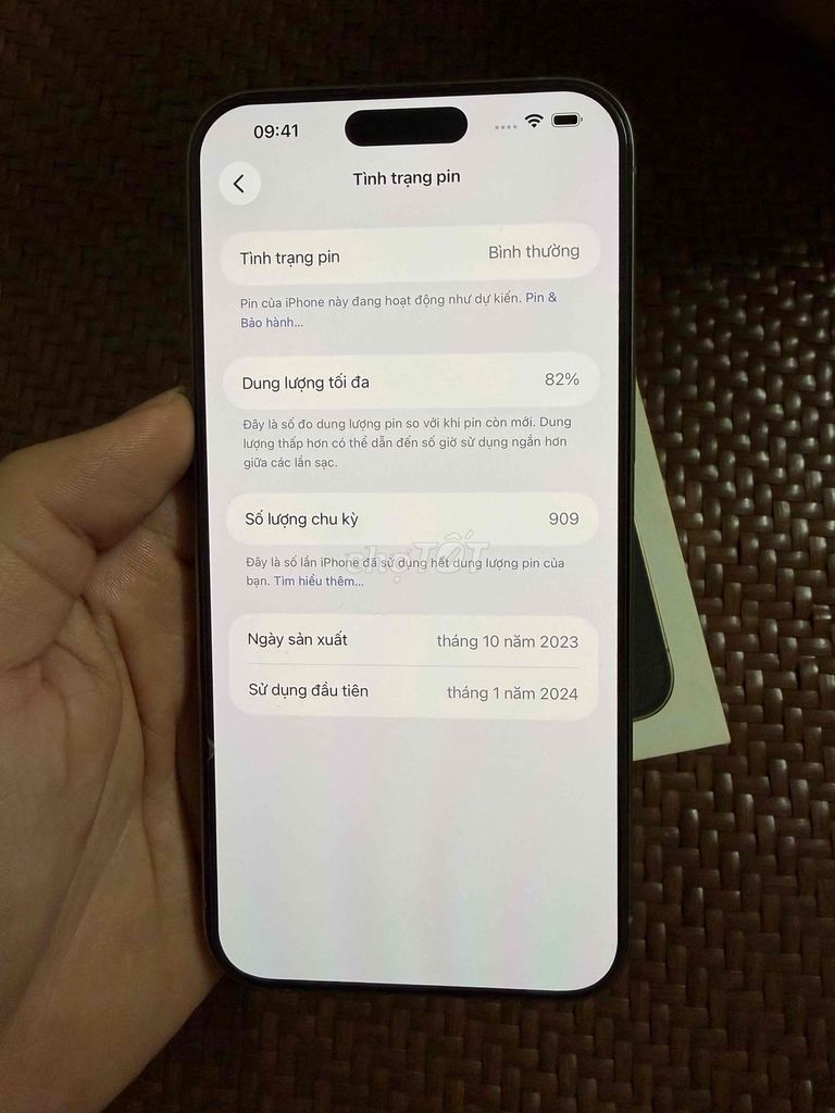iPhone 15 Pro Max 256GB VN/A. Mua bán Điện thoại tại Thành phố Bắc Ninh Bắc Ninh được đăng bởi Hữu hình 1