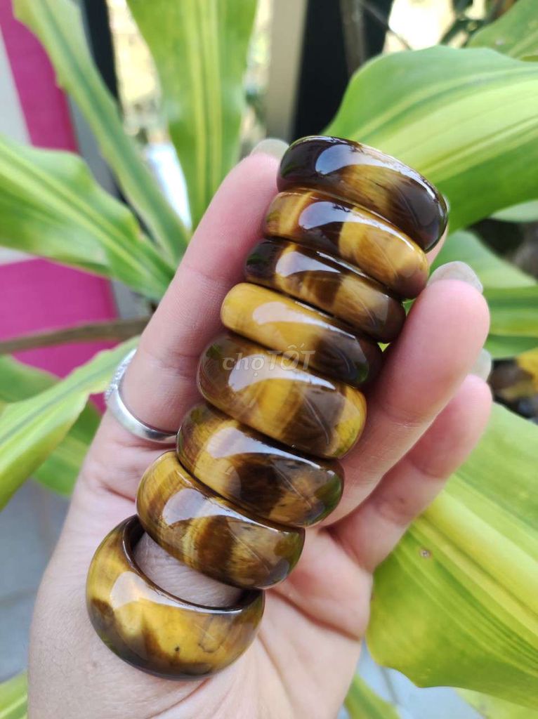 Nhẫn đá gỗ nâu vàng. Mua bán Phụ kiện thời trang khác tại Thành phố Bắc Ninh Bắc Ninh được đăng bởi shop phong thủy hình 1