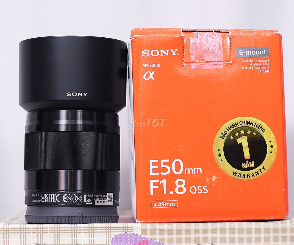 Lens Sony SEL 50mm F/1.8 OSS. NHƯ MỚI BH 06/2025