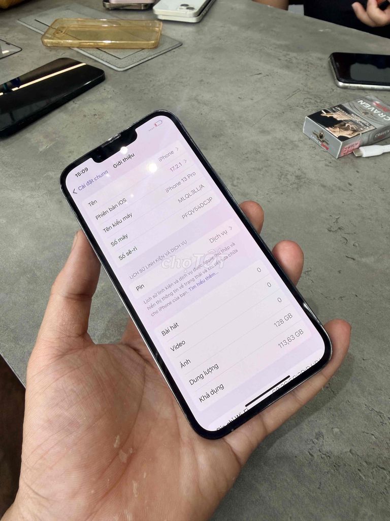 Apple iPhone 13 Pro 128GB Xám. Mua bán Điện thoại tại Quận Ngũ Hành Sơn Đà Nẵng được đăng bởi Minh Phạm hình 1