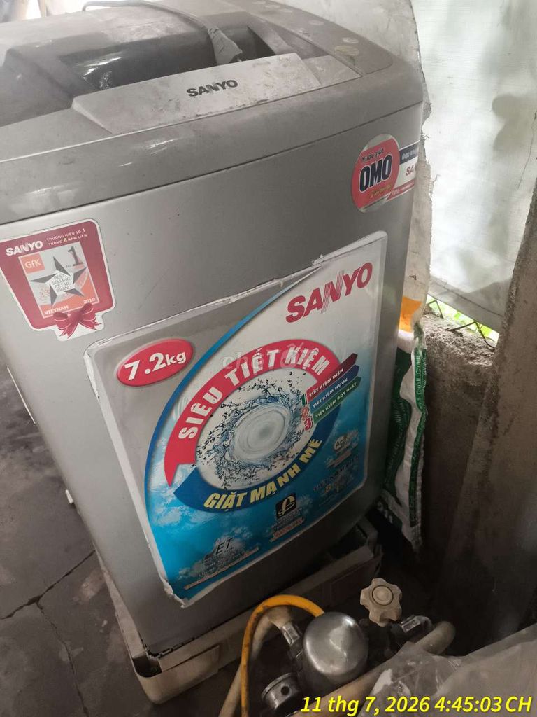 Máy giặt Sanyo 7.2kg đã sử dụng. Mua bán Máy giặt tại Huyện Châu Đức Bà Rịa - Vũng Tàu được đăng bởi titi hình 1