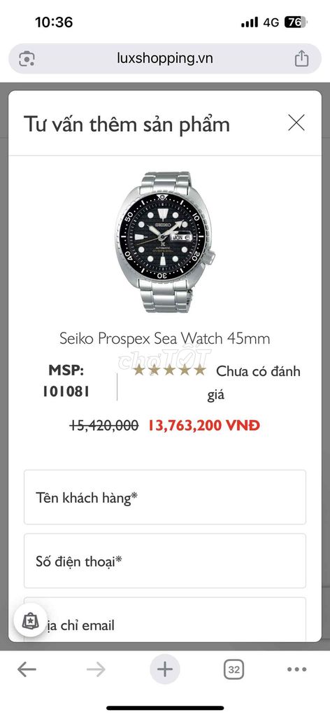 Bán gấp đồng hồ seiko tự động mã 4R36-06Z0. Mua bán Thiết bị đeo thông minh tại Huyện Hóc Môn Tp Hồ Chí Minh được đăng bởi pham gia duc hình 1