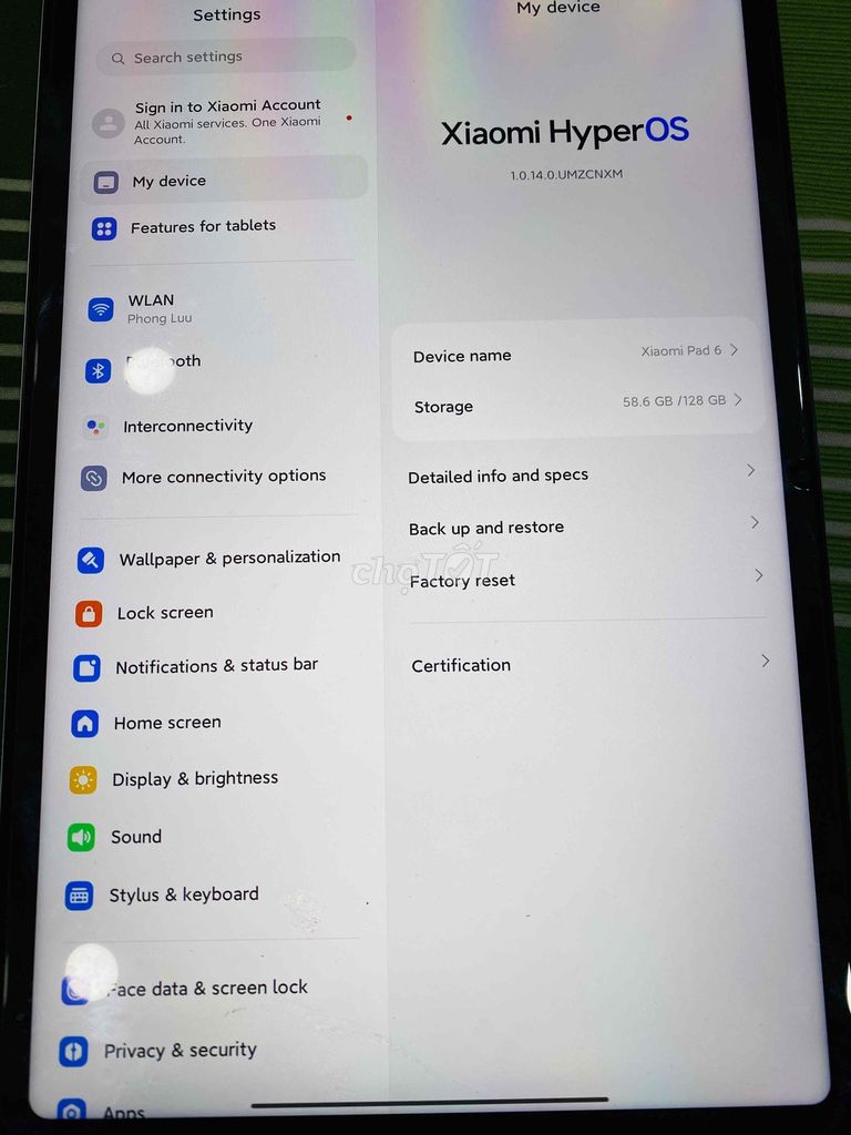 Cần bán máy tính bảng Xiaomi Pad 6 8G/128GB