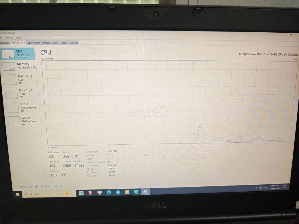 Dell m4800. Mua bán Laptop tại Quận Hải Châu Đà Nẵng được đăng bởi Nguyễn Sáng hình 1