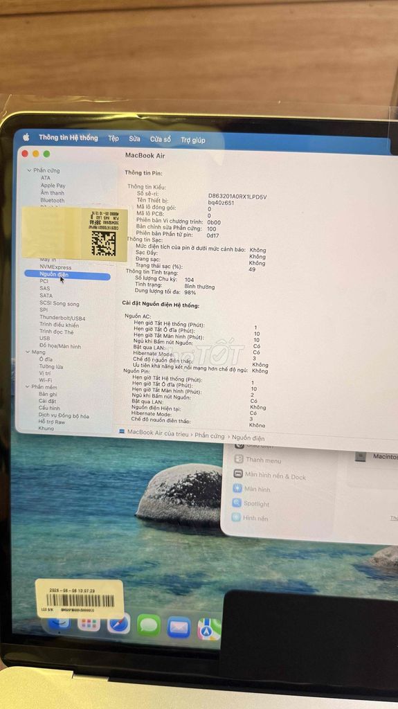 Apple Macbook Air 15 inch M2 16GB/1TB Bạc. Mua bán Laptop tại Quận 10 Tp Hồ Chí Minh được đăng bởi nguyen trieu phu hình 1
