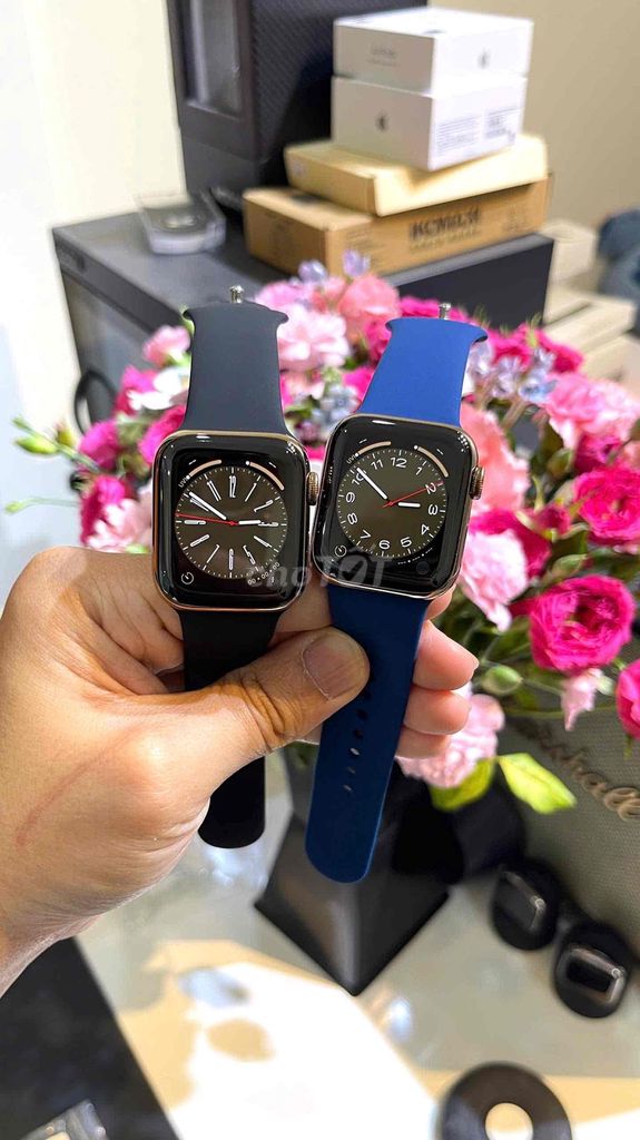 Apple Watch Series 5 40mm thép gold esim việt. Mua bán Thiết bị đeo thông minh tại Quận Thanh Xuân Hà Nội được đăng bởi Xuân Chính Apple hình 1
