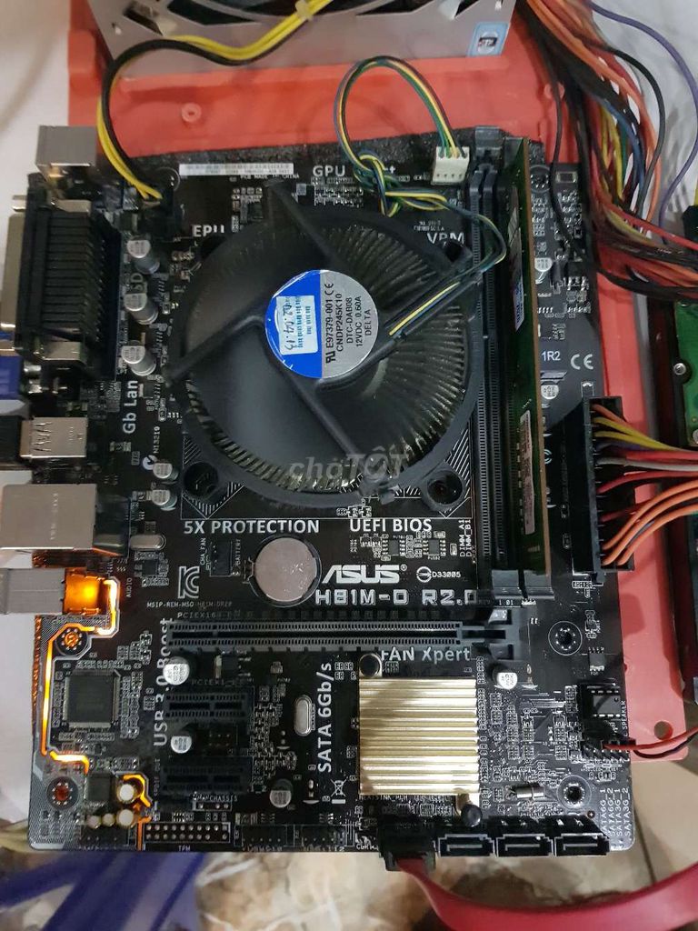 Combo main H81 Asus có fe, sáng đẹp, G3460 full