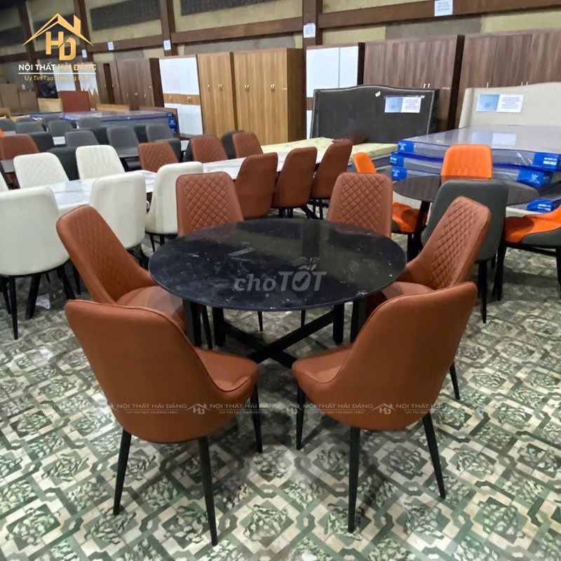 Bộ Bàn Ghế Ăn 6 Ghế Tròn Mới 99%. Mua bán Bàn ghế tại Quận Bình Thạnh Tp Hồ Chí Minh được đăng bởi Nội thất Hải Đăng hình 1